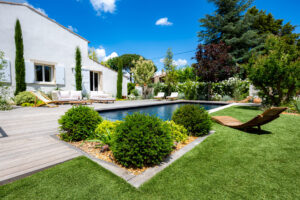 Création jardin Nans-les-Pins- Abords de piscine - Pierre Aussourd Paysagiste Sud de la France Var